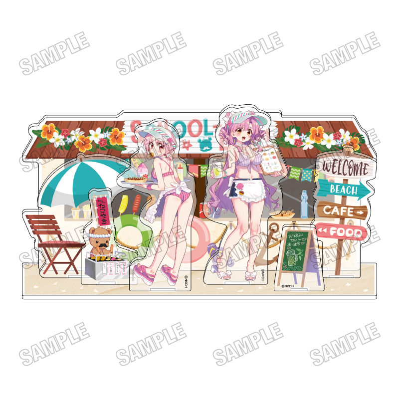 がっこうぐらし! 描き下ろしアクリルジオラマ【海の家ver.】 - AniSmile