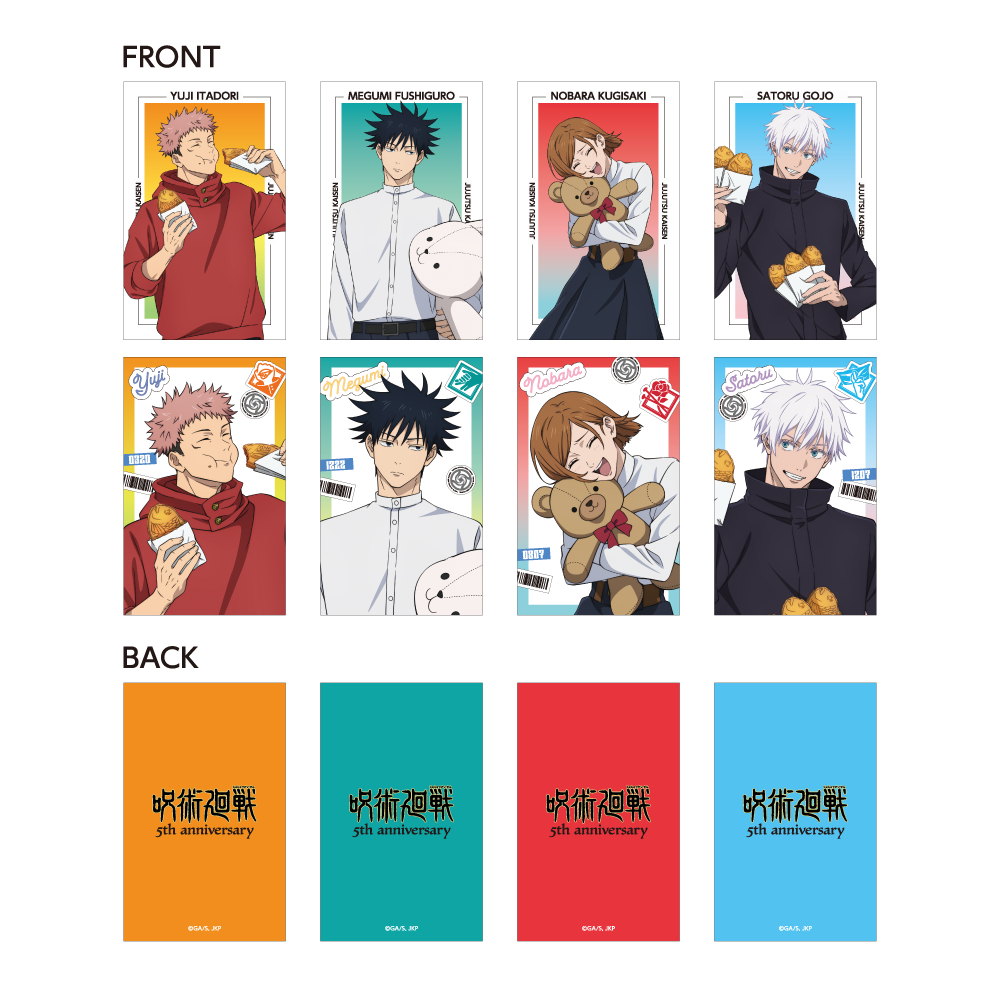 アニメ『呪術廻戦』5周年 描き下ろしトレーディングホログラムミニフォトカード GiGOコラボ2026ver. - AniSmile