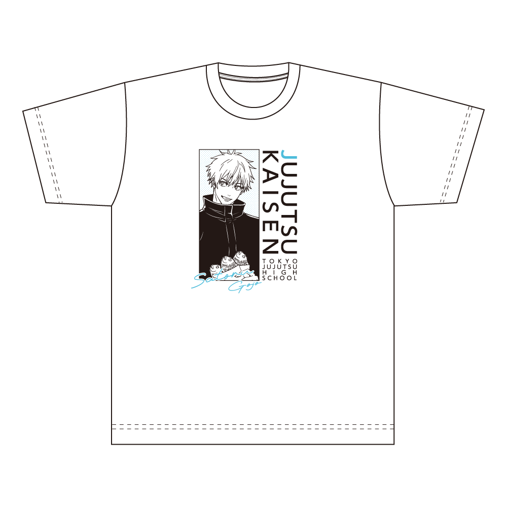 アニメ『呪術廻戦』5周年 描き下ろしTシャツ GiGOコラボ2026ver./五条悟(Mサイズ) - AniSmile