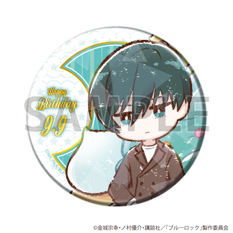 ホログラム缶バッジ(57mm)「TVアニメ『ブルーロック』」18/誕生日ver. 糸師 凛(グラフアートイラスト) - official product image | AniSmile