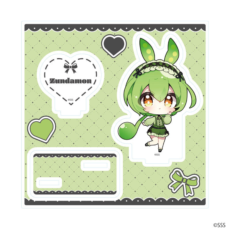 アクリルスタンドプレート「東北ずん子・ずんだもんプロジェクト」01/ずんだもん(ミニキャライラスト) - AniSmile