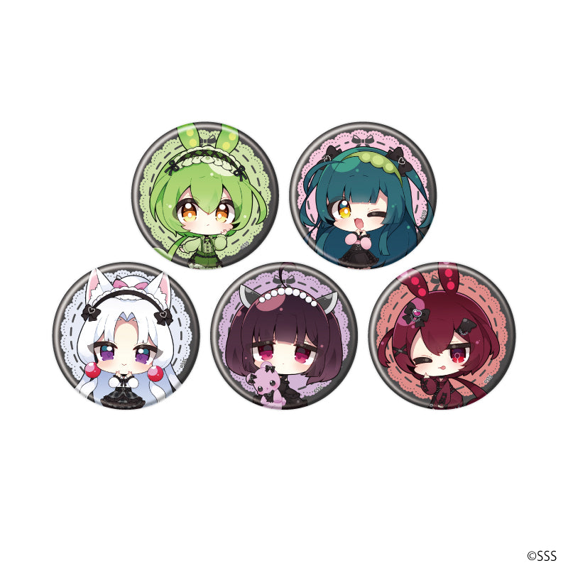 缶バッジ「東北ずん子・ずんだもんプロジェクト」01/ブラインド(全5種)(ミニキャライラスト) - AniSmile