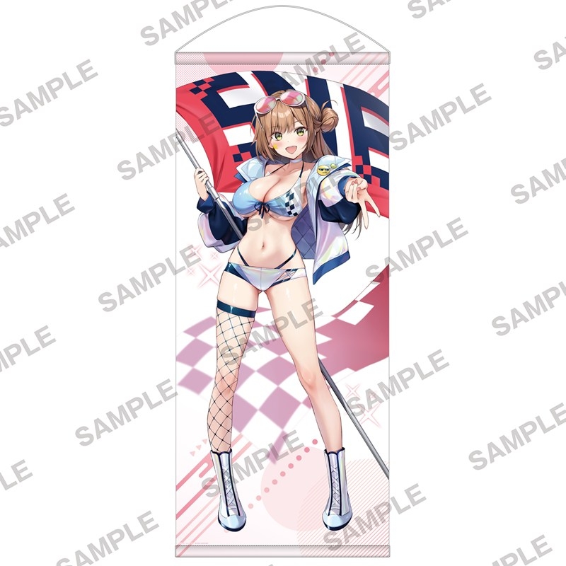 『純情ギャルはカノジョじゃないのに』ビッグタペストリー 外ヶ浜凛々亜 レースクイーンVer. - AniSmile