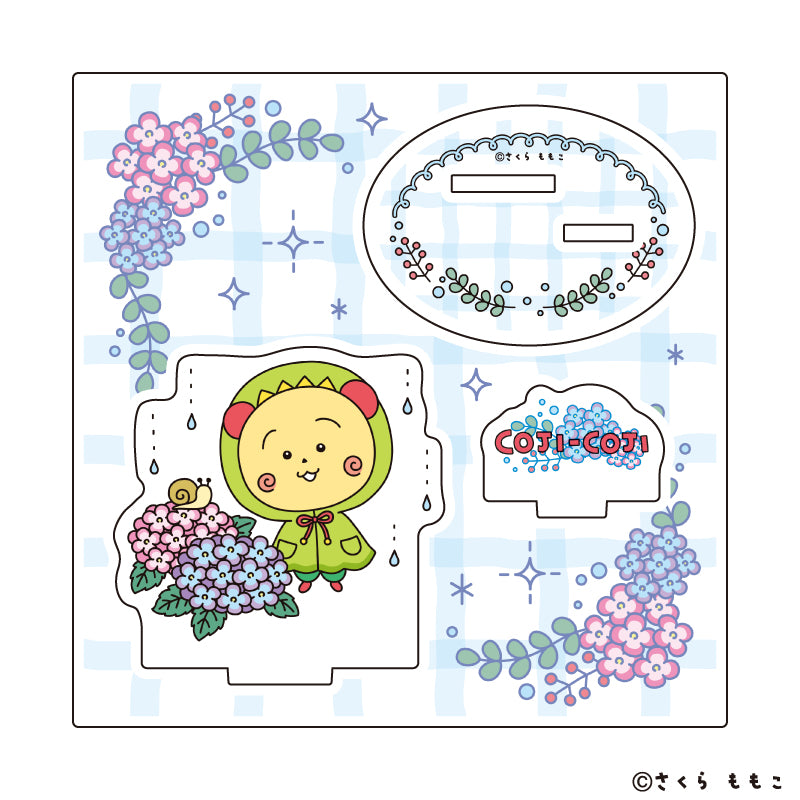 アクリルスタンドプレート「COJI-COJI」02/あじさい(描き下ろしイラスト) - AniSmile