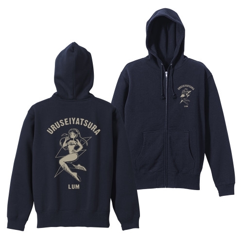 TVアニメ『うる星やつら』 ラムの電撃 ジップパーカー/NAVY-L - official product image | AniSmile