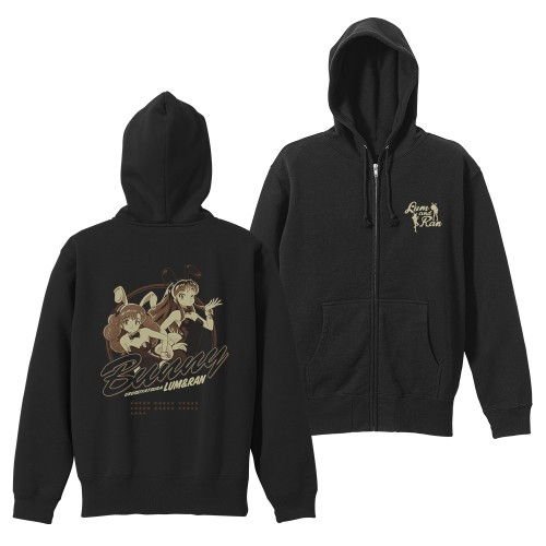 TVアニメ『うる星やつら』 バニーガール ラム&ラン ジップパーカー/BLACK-M - official product image | AniSmile