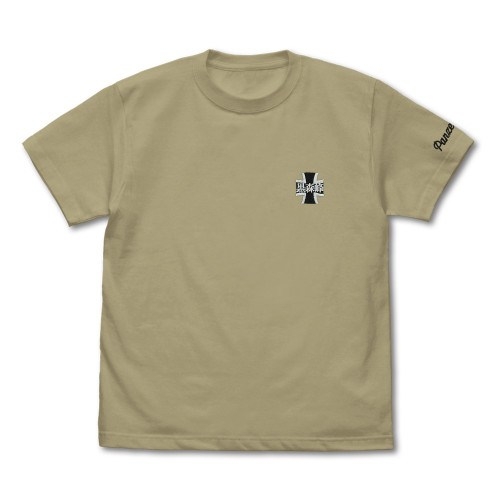 ガールズ&パンツァー 最終章 黒森峰女学園 ワンポイント刺繍Tシャツ/SAND KHAKI-L Image 2 | AniSmile