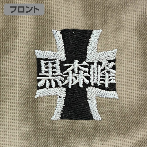 ガールズ&パンツァー 最終章 黒森峰女学園 ワンポイント刺繍Tシャツ/SAND KHAKI-L Image 3 | AniSmile