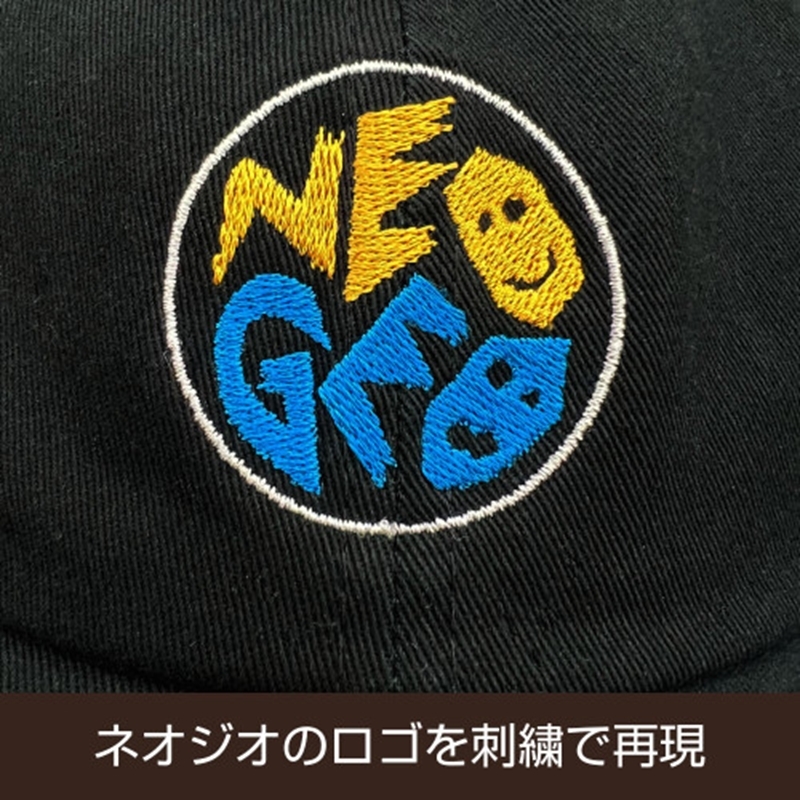 NEOGEO 刺繍ローキャップ/BLACK Image 2 | AniSmile