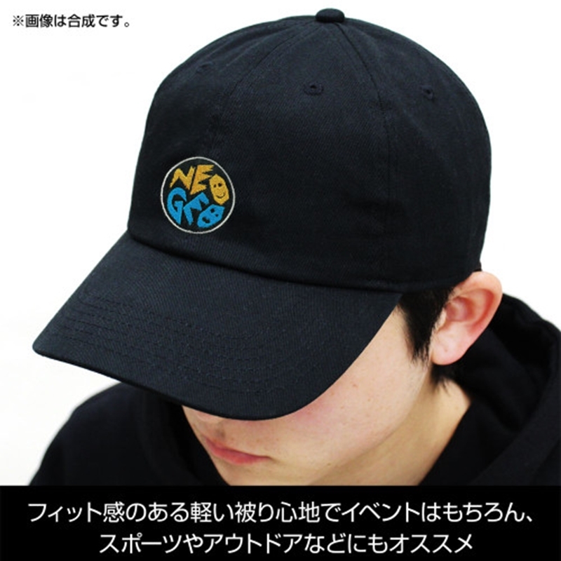 NEOGEO 刺繍ローキャップ/BLACK Image 3 | AniSmile