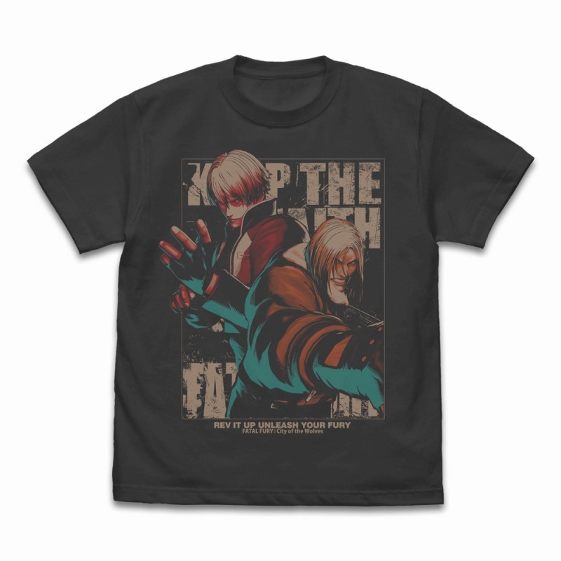 餓狼伝説 City of the Wolves Tシャツ/SUMI-XL - AniSmile