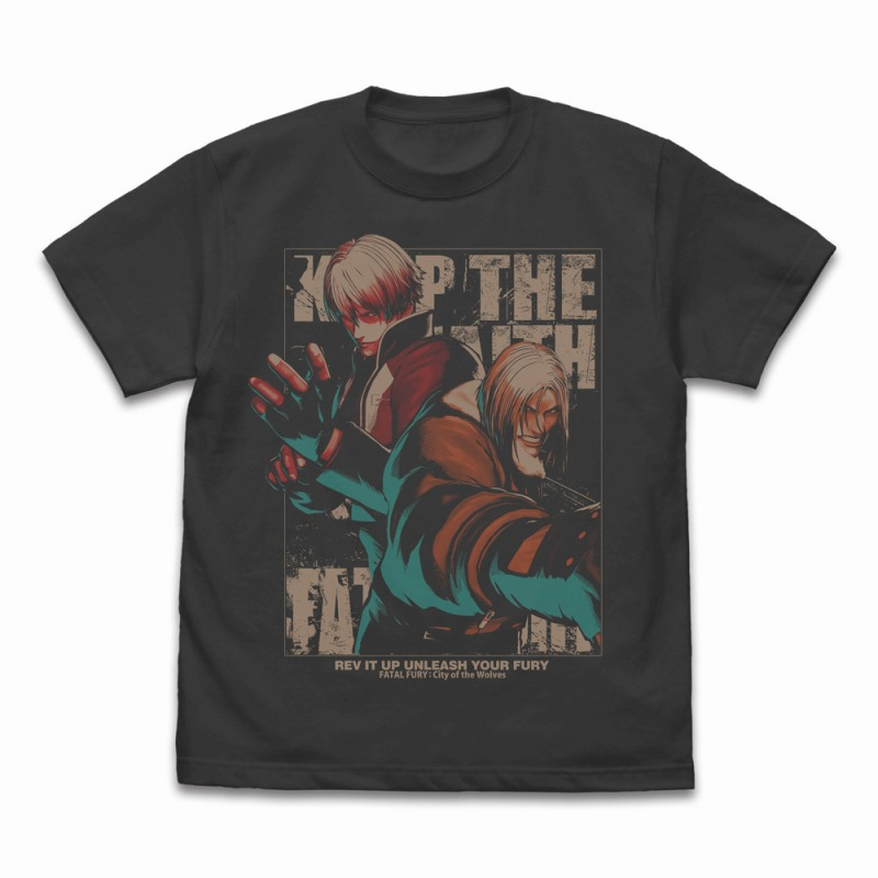 餓狼伝説 City of the Wolves Tシャツ/SUMI-M - 公式商品画像 | AniSmile