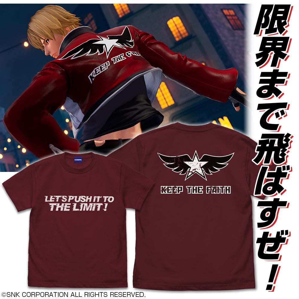 THE KING OF FIGHTERS XV ロック・ハワード Tシャツ/BURGUNDY-S - AniSmile