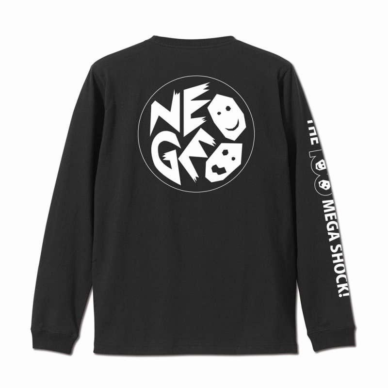 NEOGEO 袖リブロングスリーブTシャツ/BLACK-M 图片 2 | AniSmile