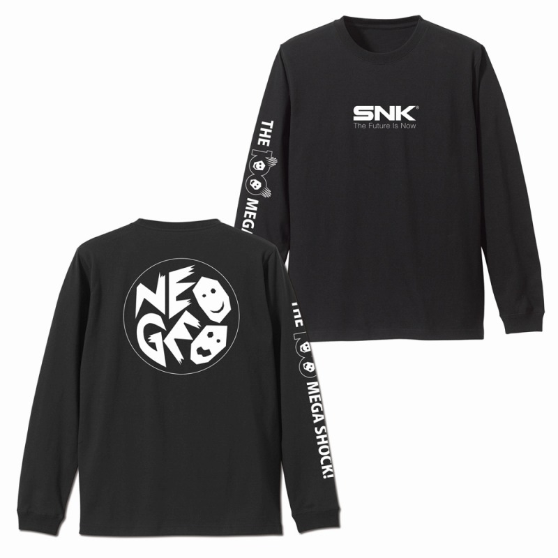 NEOGEO 袖リブロングスリーブTシャツ/BLACK- - AniSmile