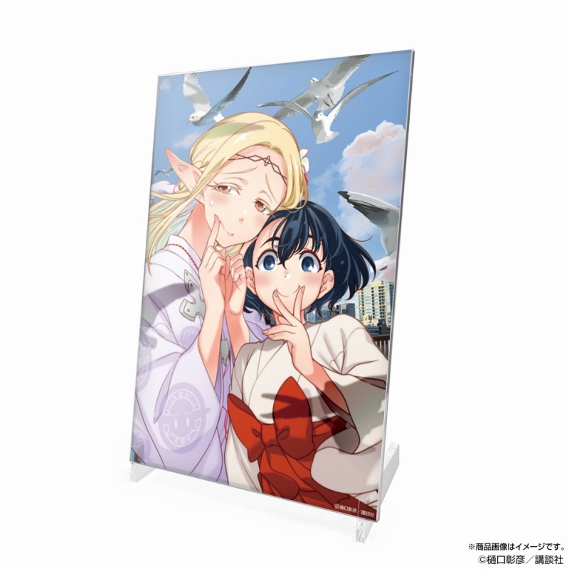 江戸前エルフ 原作版 エルダ&小糸 アクリルアートスタンド 青空Ver. 画像 2 | AniSmile
