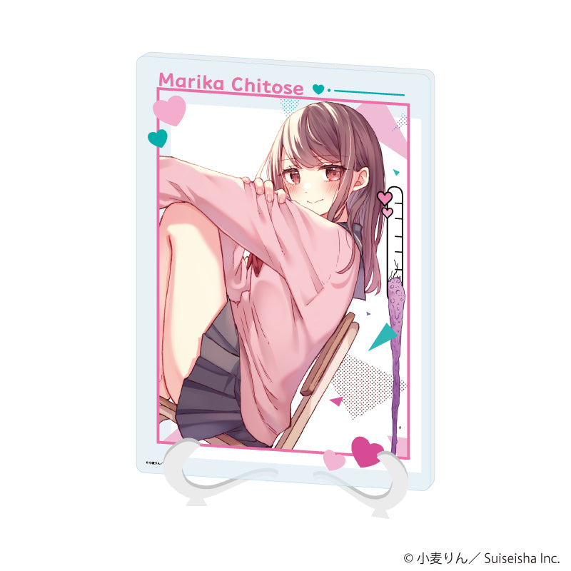 アクリルアートボード(A5サイズ)「茉莉花ちゃんの好感度はぶっ壊れている」01/千歳茉莉花(公式イラスト) - AniSmile