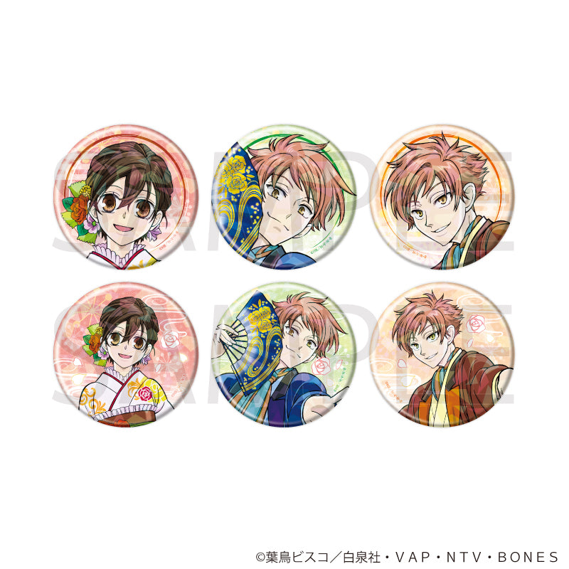 ホログラム缶バッジ(57mm)「桜蘭高校ホスト部」01/ブラインド(全6種)(描き下ろしイラスト) - AniSmile
