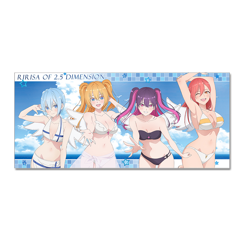 TVアニメ「2.5次元の誘惑」描き下ろし スポーツタオル【水着ver.】 - AniSmile