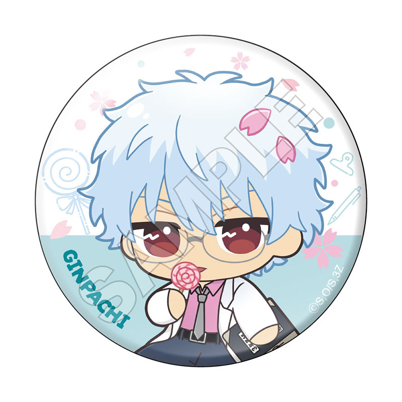3年Z組銀八先生 ぬいぴ~すふれんず 缶バッジ ※1BOX=4入 画像 2 | AniSmile