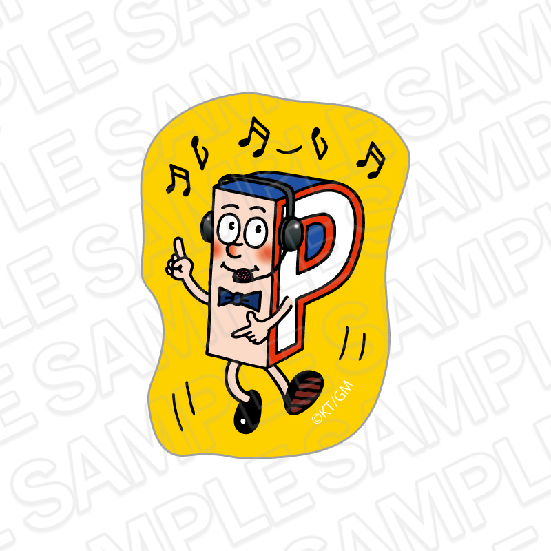 Pちゃん アクリルステッカー - AniSmile