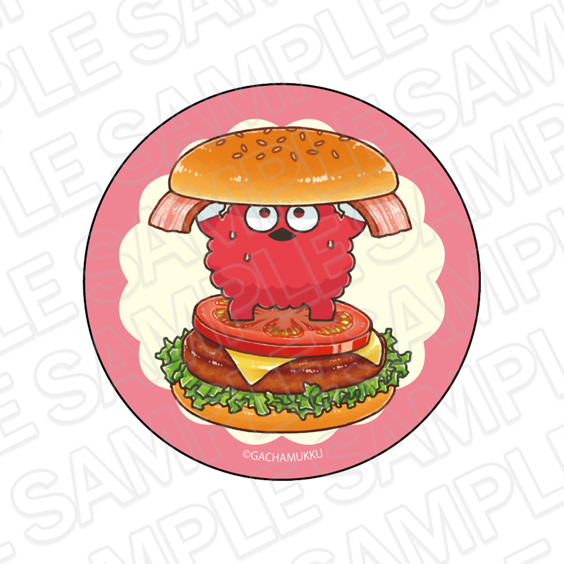 ガチャピン・ムック ホログラム缶バッジ ムック American diner ver. - AniSmile