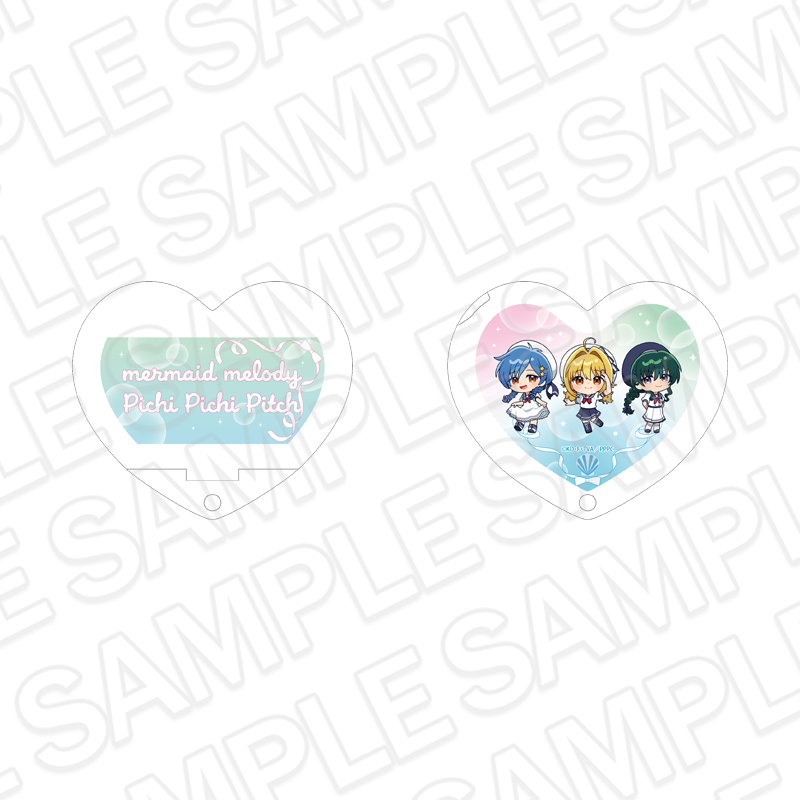 マーメイドメロディー ぴちぴちピッチ ハートミラー 七海 るちあ&宝生 波音&洞院 リナ マリンルック デフォルメ ver. - AniSmile