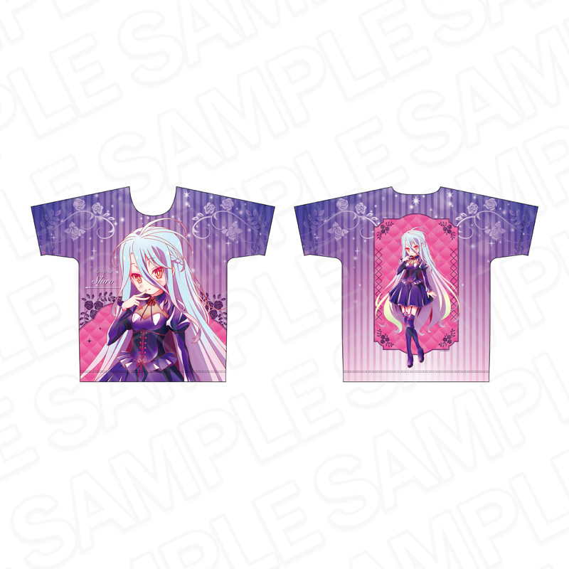 ノーゲーム・ノーライフ フルグラフィックTシャツ 白 ボンテージ ver. - AniSmile