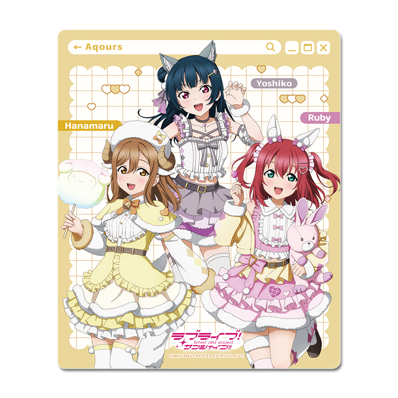 ラブライブ!サンシャイン!! 描き下ろし マウスパッド 年生】アニマル衣装 - AniSmile