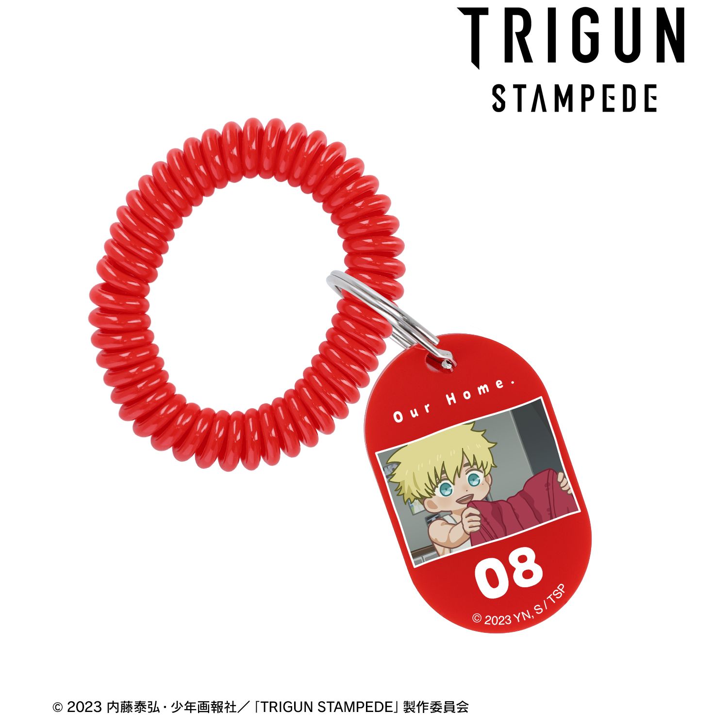 TVアニメ「TRIGUN STAMPEDE」 ヴァッシュ・ザ・スタンピード ゆるコマ ロッカーキー風アクリルキーホルダー ver.C 图片 2 | AniSmile