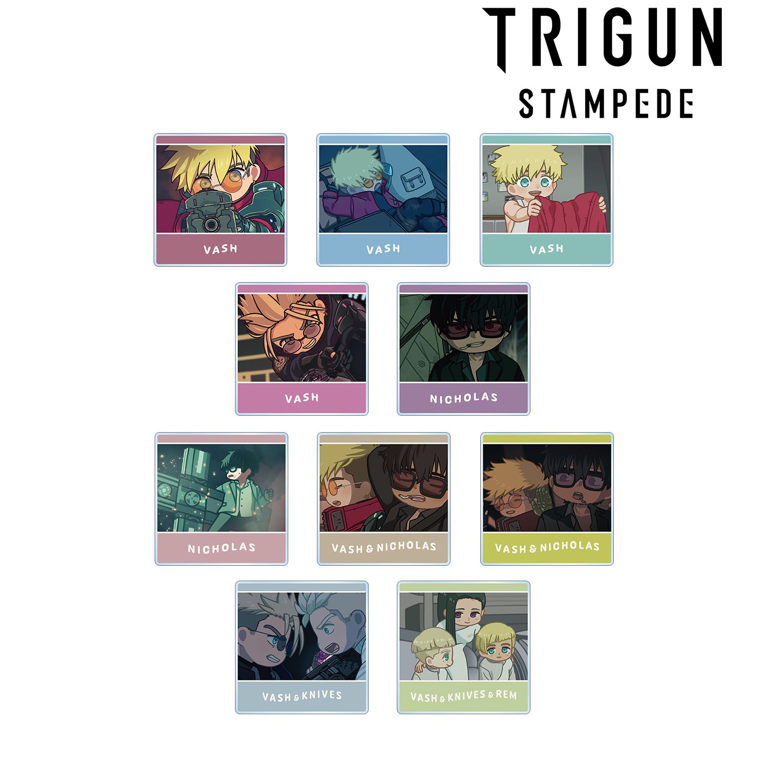 TVアニメ「TRIGUN STAMPEDE」 トレーディング ゆるコマ アクリルタイル(単位/単品) 图片 2 | AniSmile