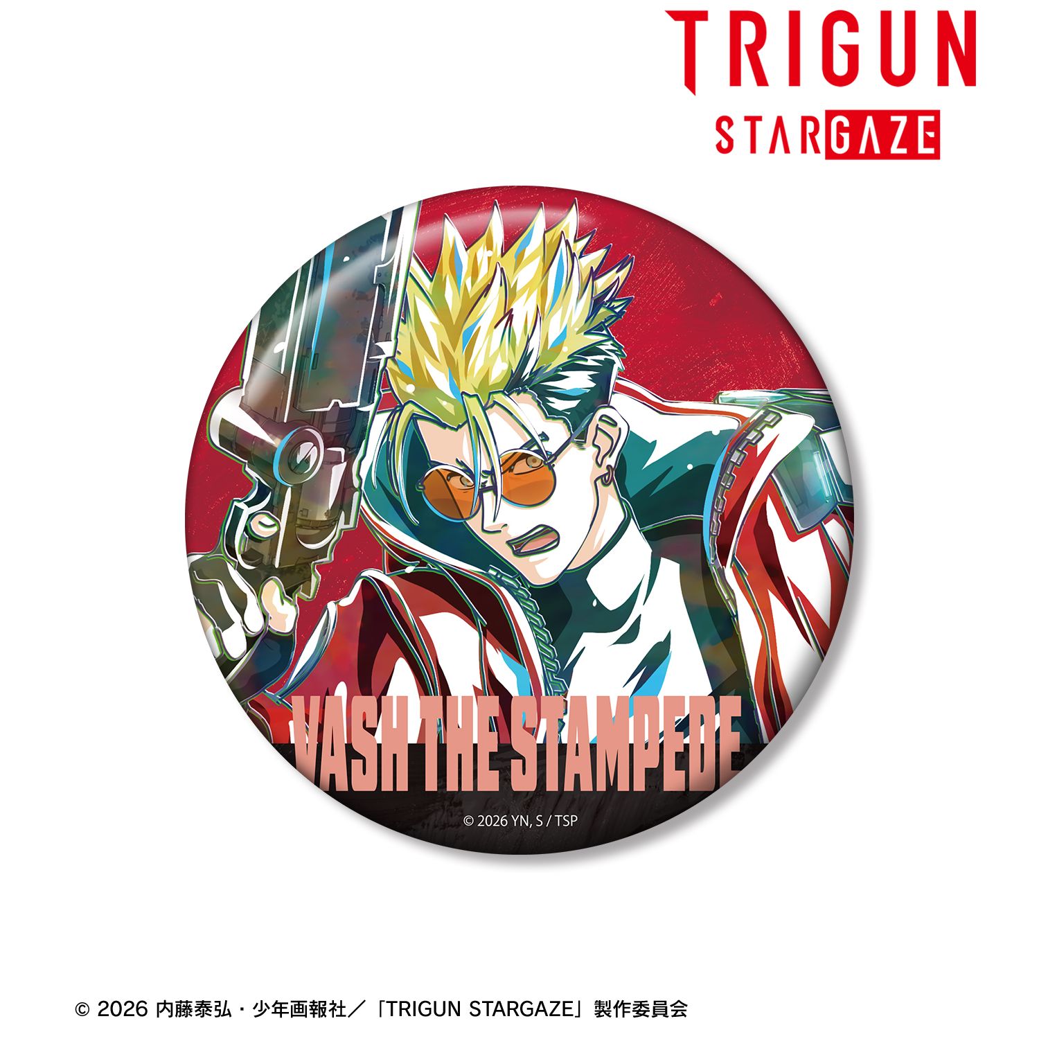 TVアニメ「TRIGUN STARGAZE」 ヴァッシュ・ザ・スタンピード Ani-Art 第3弾 100mm缶バッジ ver.② 图片 2 | AniSmile
