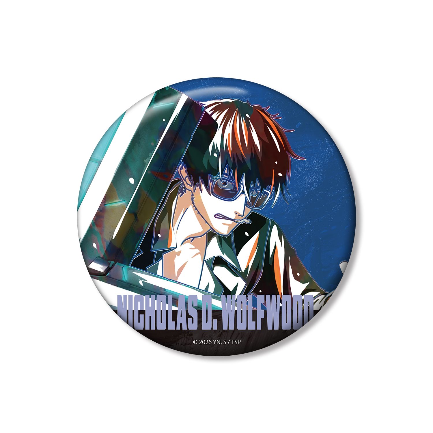 TVアニメ「TRIGUN STARGAZE」 ニコラス・D・ウルフウッド Ani-Art 第3弾 100mm缶バッジ ver.② - AniSmile