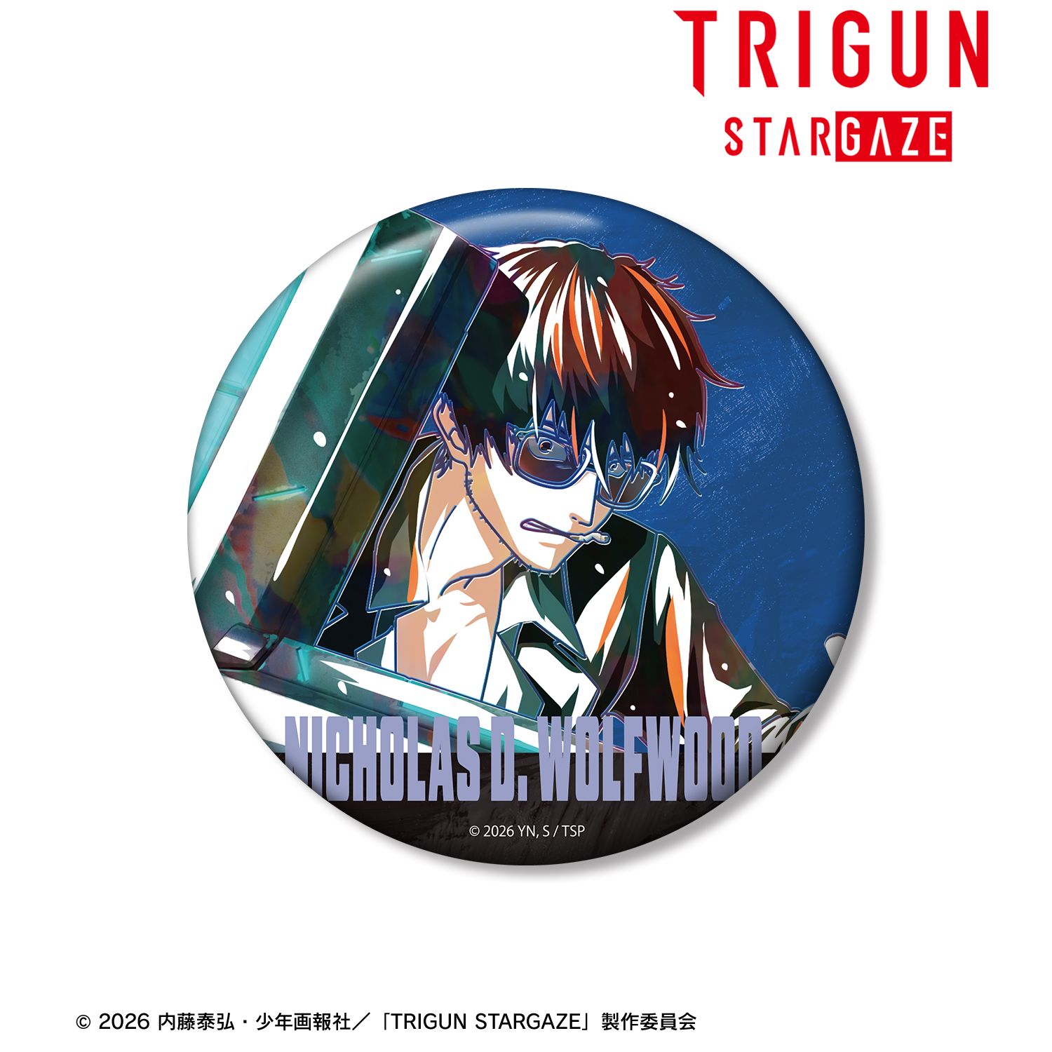 TVアニメ「TRIGUN STARGAZE」 ニコラス・D・ウルフウッド Ani-Art 第3弾 100mm缶バッジ ver.② 图片 2 | AniSmile