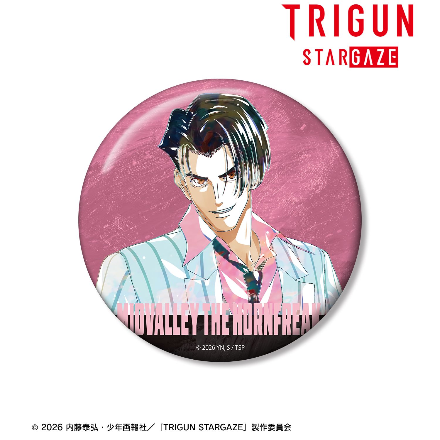 TVアニメ「TRIGUN STARGAZE」 ミッドバレイ・ザ・ホーンフリーク Ani-Art 第3弾 100mm缶バッジ 图片 2 | AniSmile