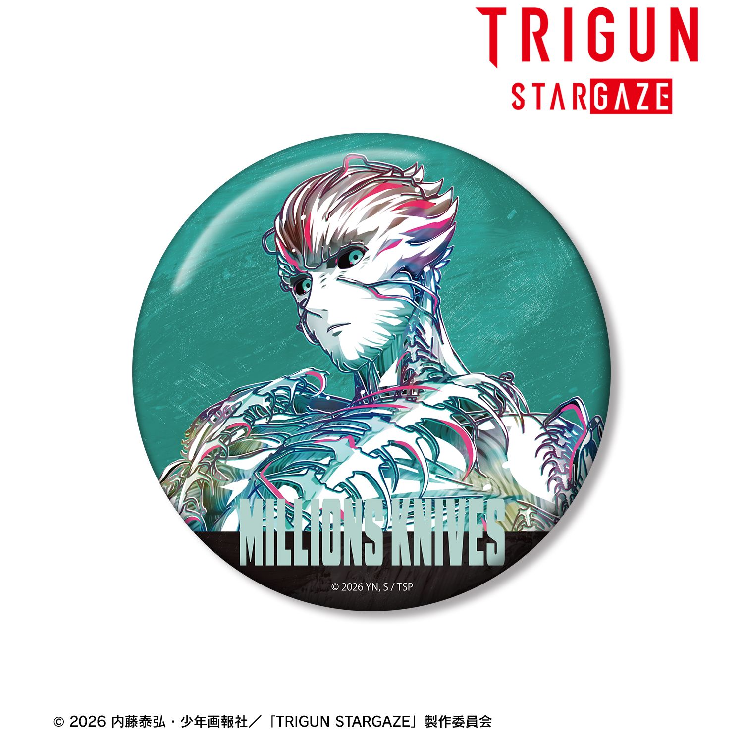 TVアニメ「TRIGUN STARGAZE」 ミリオンズ・ナイヴズ Ani-Art 第3弾 100mm缶バッジ 图片 2 | AniSmile