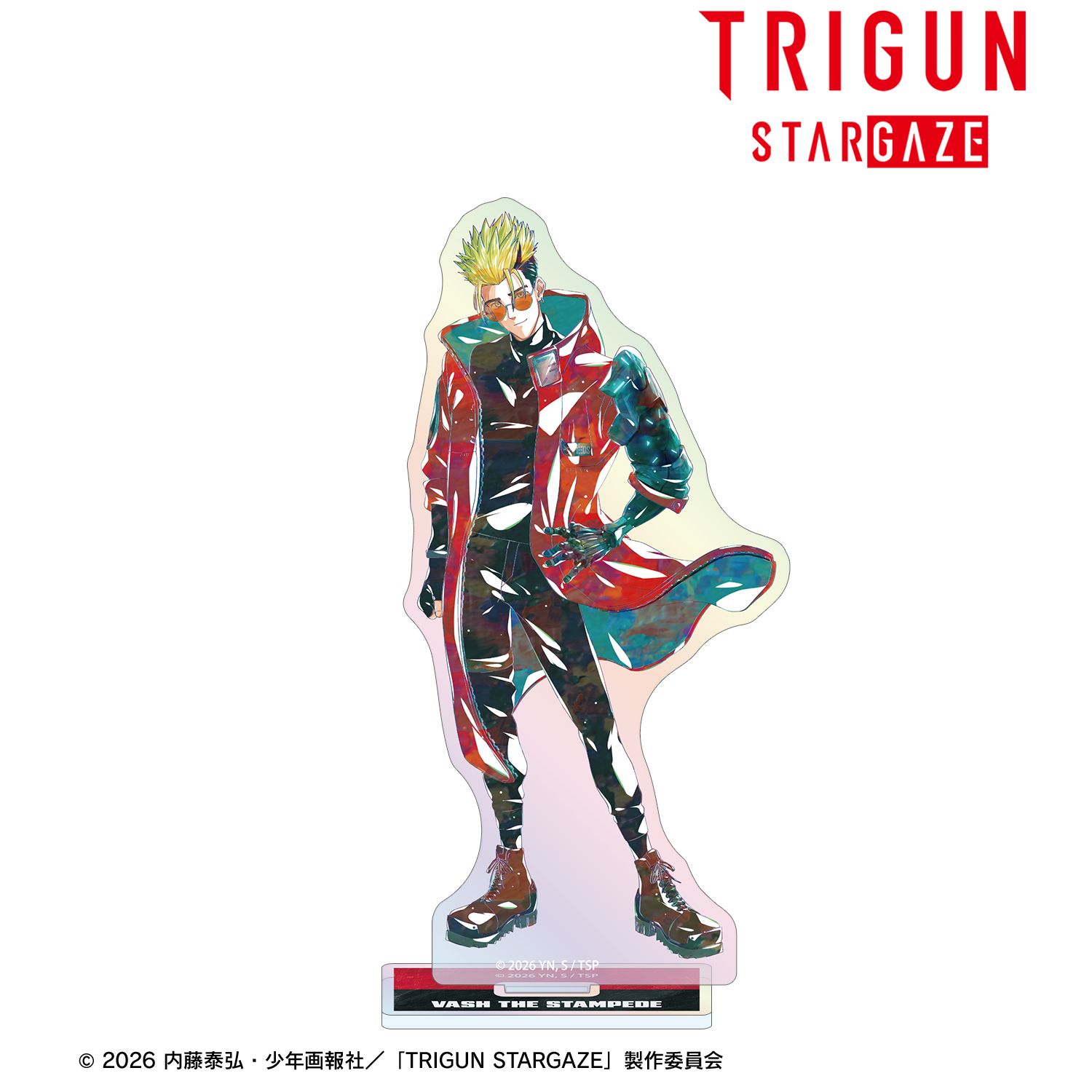 TVアニメ「TRIGUN STARGAZE」 ヴァッシュ・ザ・スタンピード Ani-Art 第3弾 オーロラアクリルスタンド ver.① 图片 2 | AniSmile