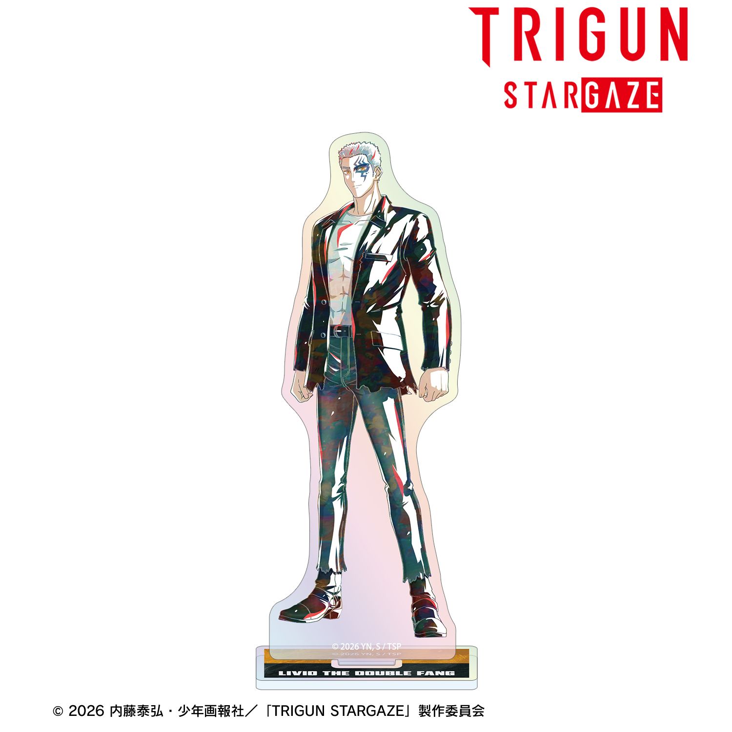 TVアニメ「TRIGUN STARGAZE」 リヴィオ・ザ・ダブルファング Ani-Art 第3弾 オーロラアクリルスタンド 图片 2 | AniSmile