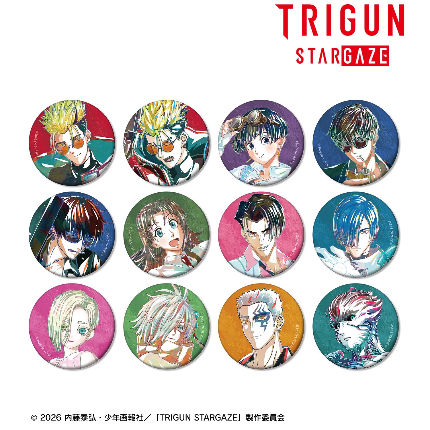 TVアニメ「TRIGUN STARGAZE」 トレーディング Ani-Art 第3弾 マット缶バッジ(単位/単品) 图片 2 | AniSmile