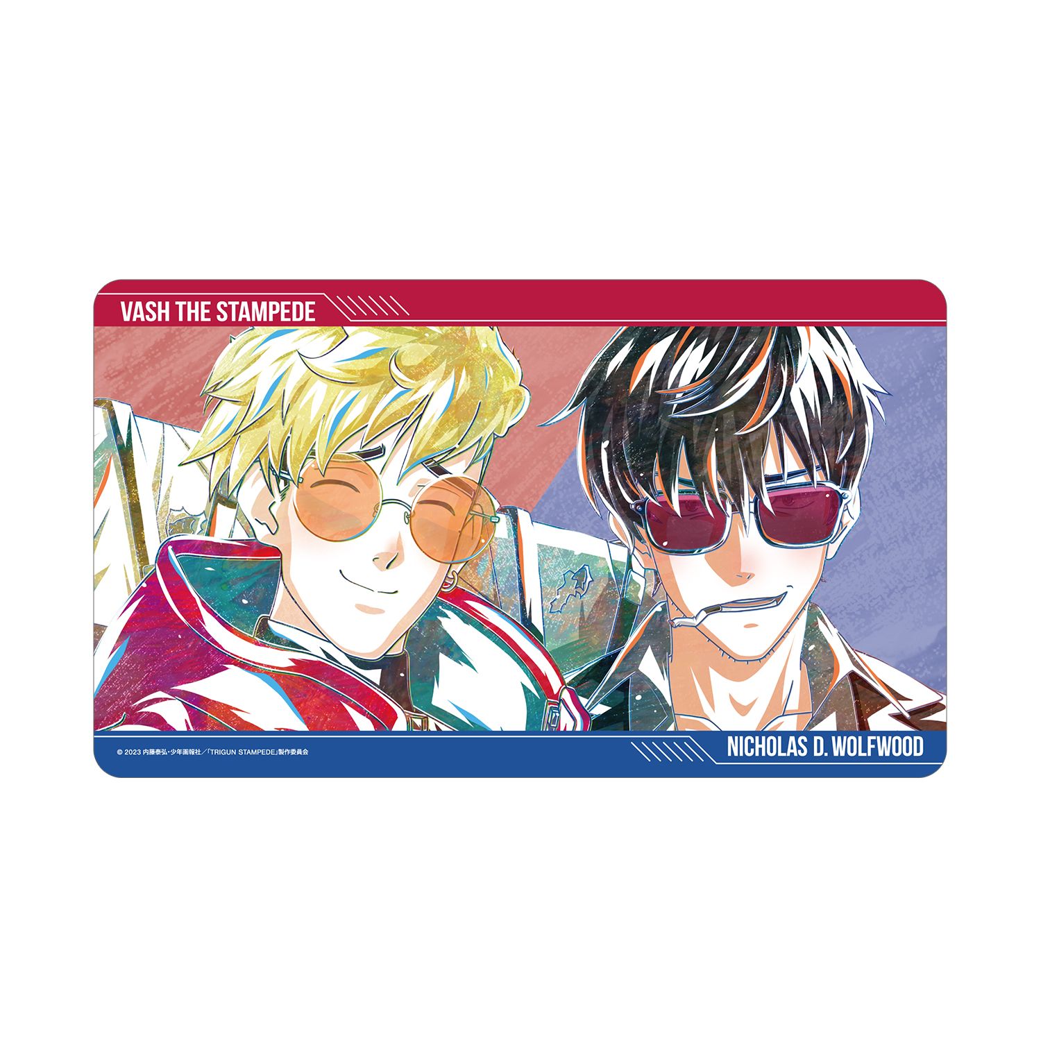 TVアニメ「TRIGUN STAMPEDE」 ヴァッシュ&ニコラス Ani-Art マルチデスクマット - AniSmile