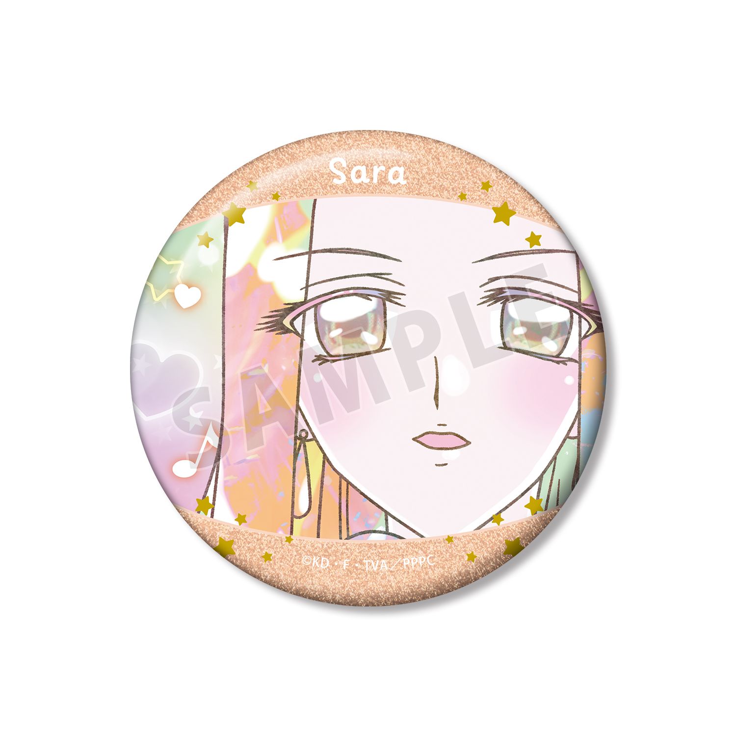 アニメ「ぴちぴちピッチ」 沙羅 Ani-Art KAWAII label 75mmグリッター缶バッジ - AniSmile