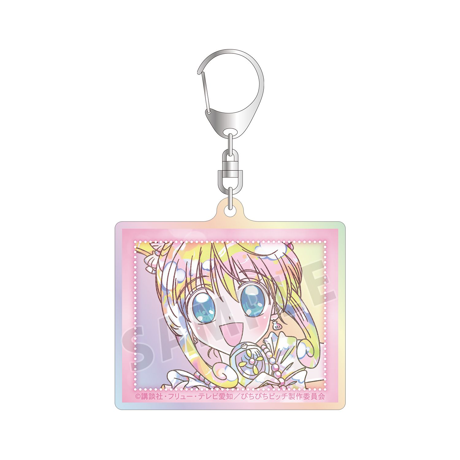 アニメ「ぴちぴちピッチ」 るちあ Ani-Art KAWAII label オーロラアクリルキーホルダー - AniSmile