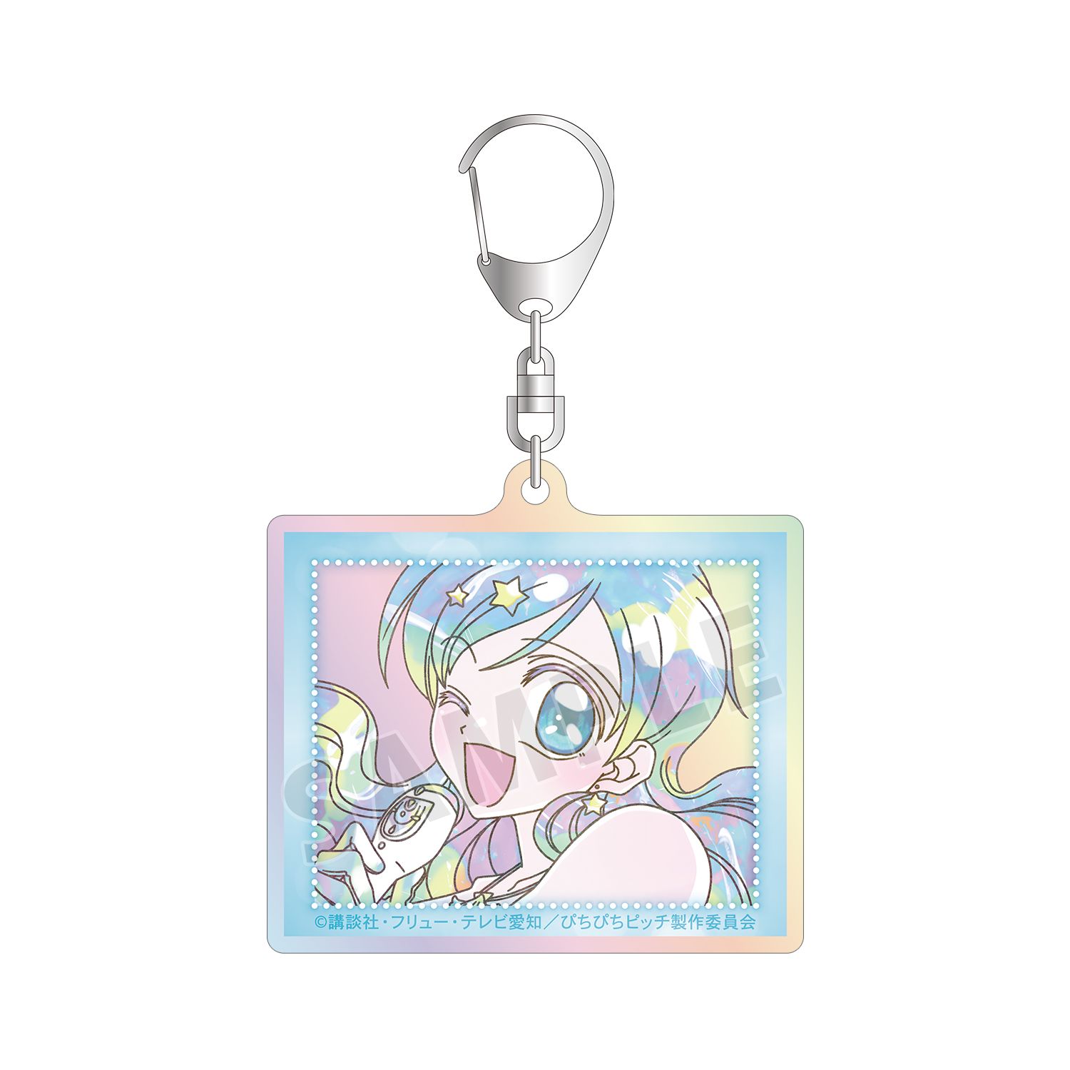 アニメ「ぴちぴちピッチ」 波音 Ani-Art KAWAII label オーロラアクリルキーホルダー - AniSmile