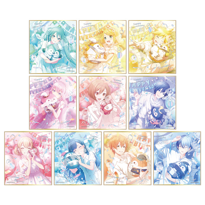 コレクショントイ(雑貨) PJSKプロジェクトセカイ カラフルステージ! feat.初音ミク Anniversary/Birthdayイラスト2024-2025 ミニ色紙コレクション A バーチャル・シンガー&Vivid BAD SQUAD - AniSmile