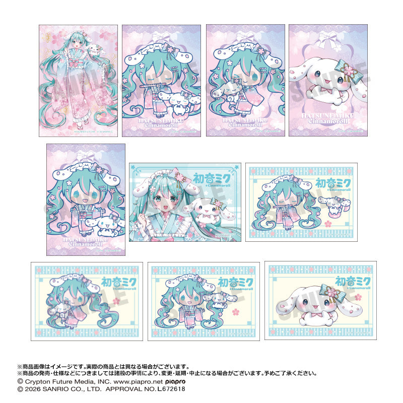 初音ミク×シナモロール 夢桜ver. ブロマイド セット - AniSmile