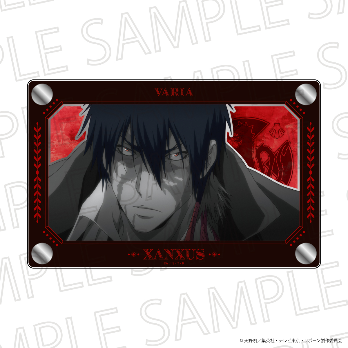 家庭教師ヒットマンREBORN! 3重アクリルミラープレート XANXUS(10年後)(アクセントカラー) - AniSmile
