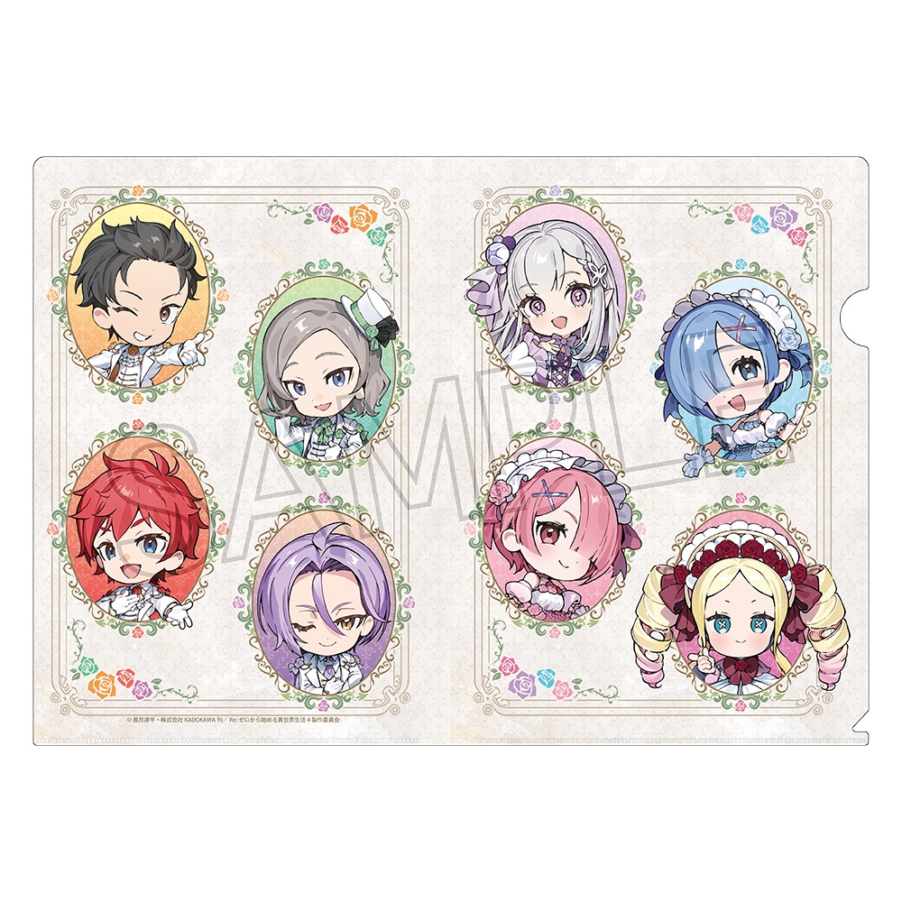 Re:ゼロから 始める異世界生活 -Royal Rose- クリアファイル B - official product image | AniSmile