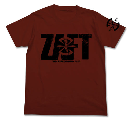ガンダム ザフトロゴ Tシャツ/BURGUNDY-S - AniSmile