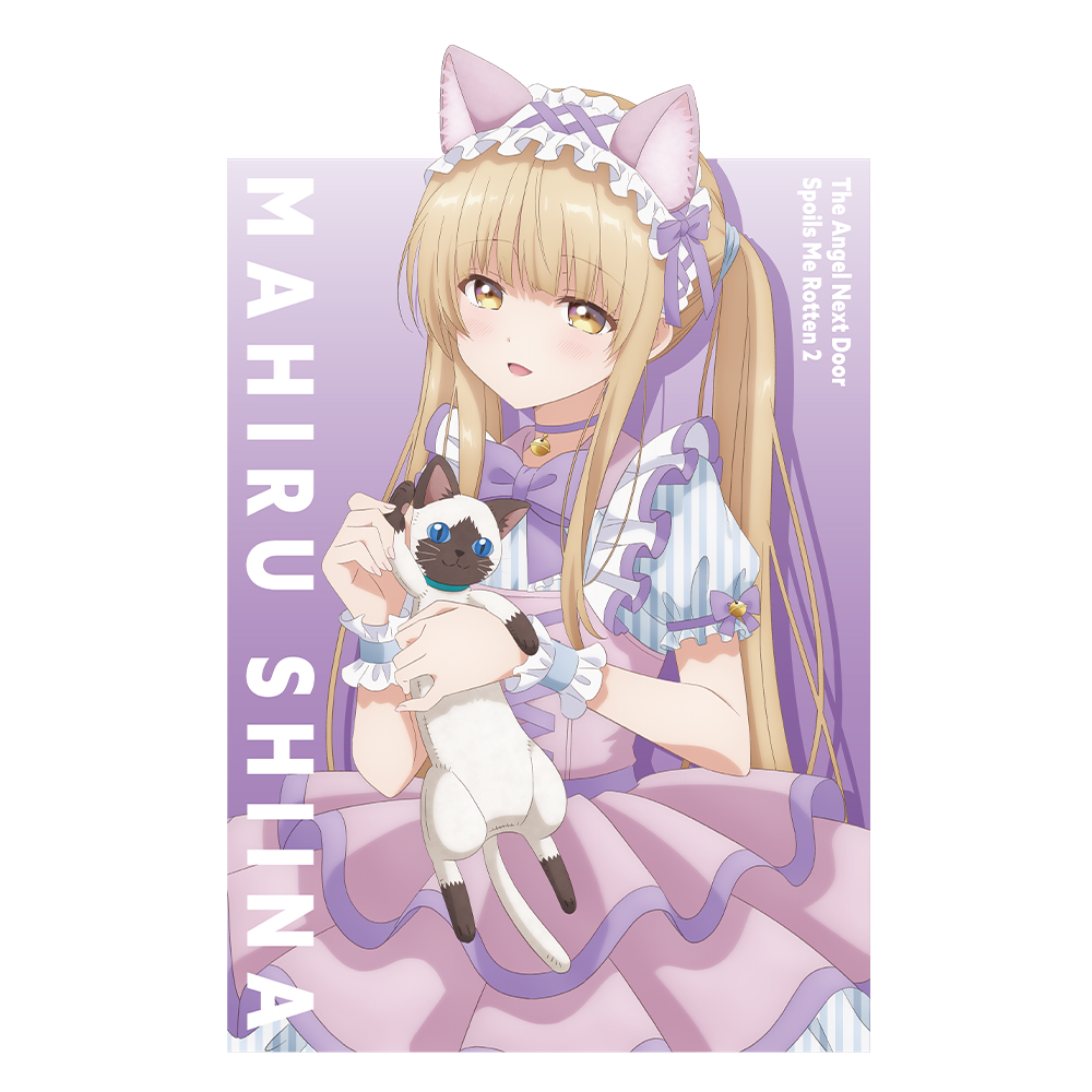お隣の天使様にいつの間にか駄目人間にされていた件2 Tシャツ 椎名真昼 猫耳ロリィタファッションver. Mサイズ 图片 3 | AniSmile