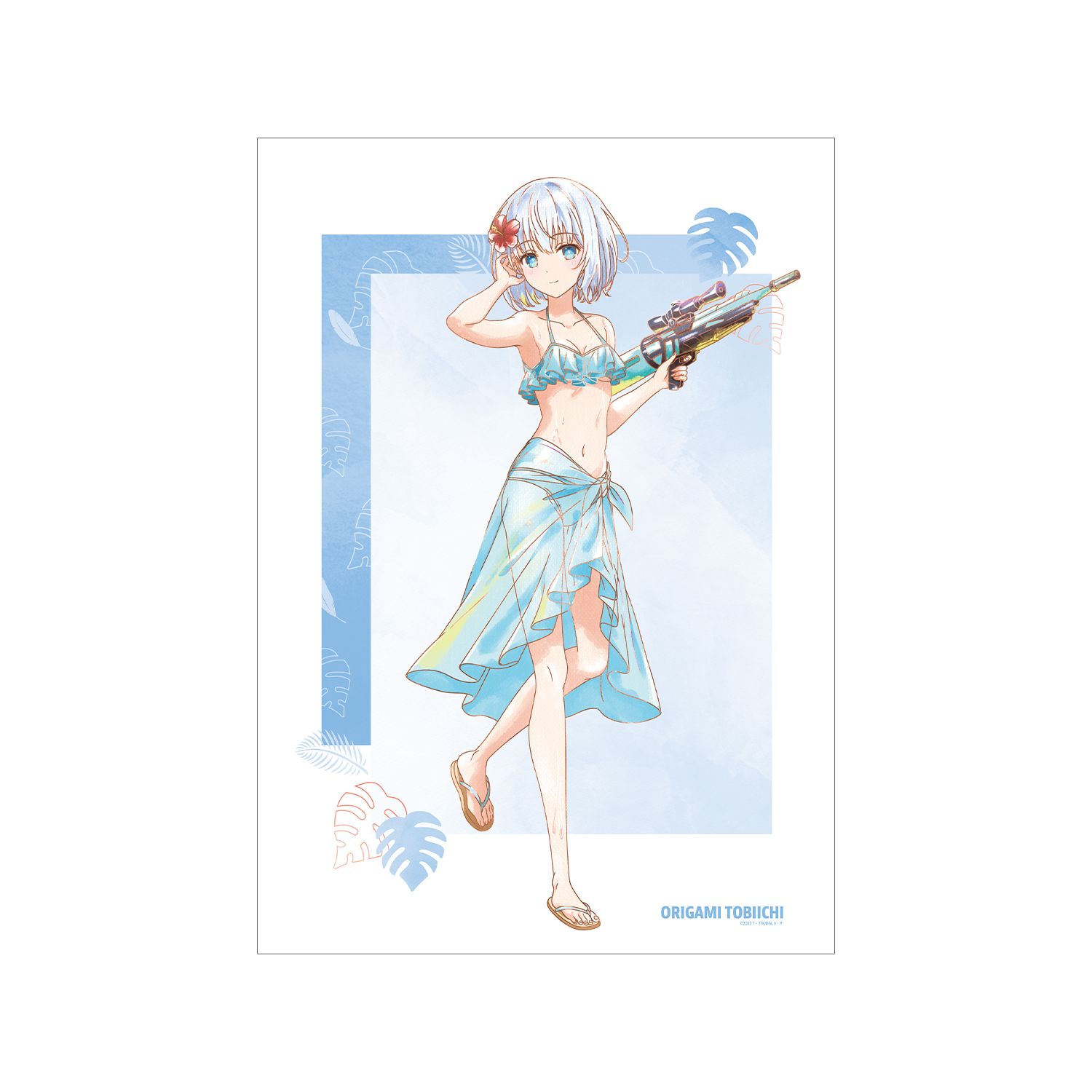 描き下ろし 鳶一折紙 デート・ア・バカンスver. Ani-Art aqua label A3マットポスター - AniSmile